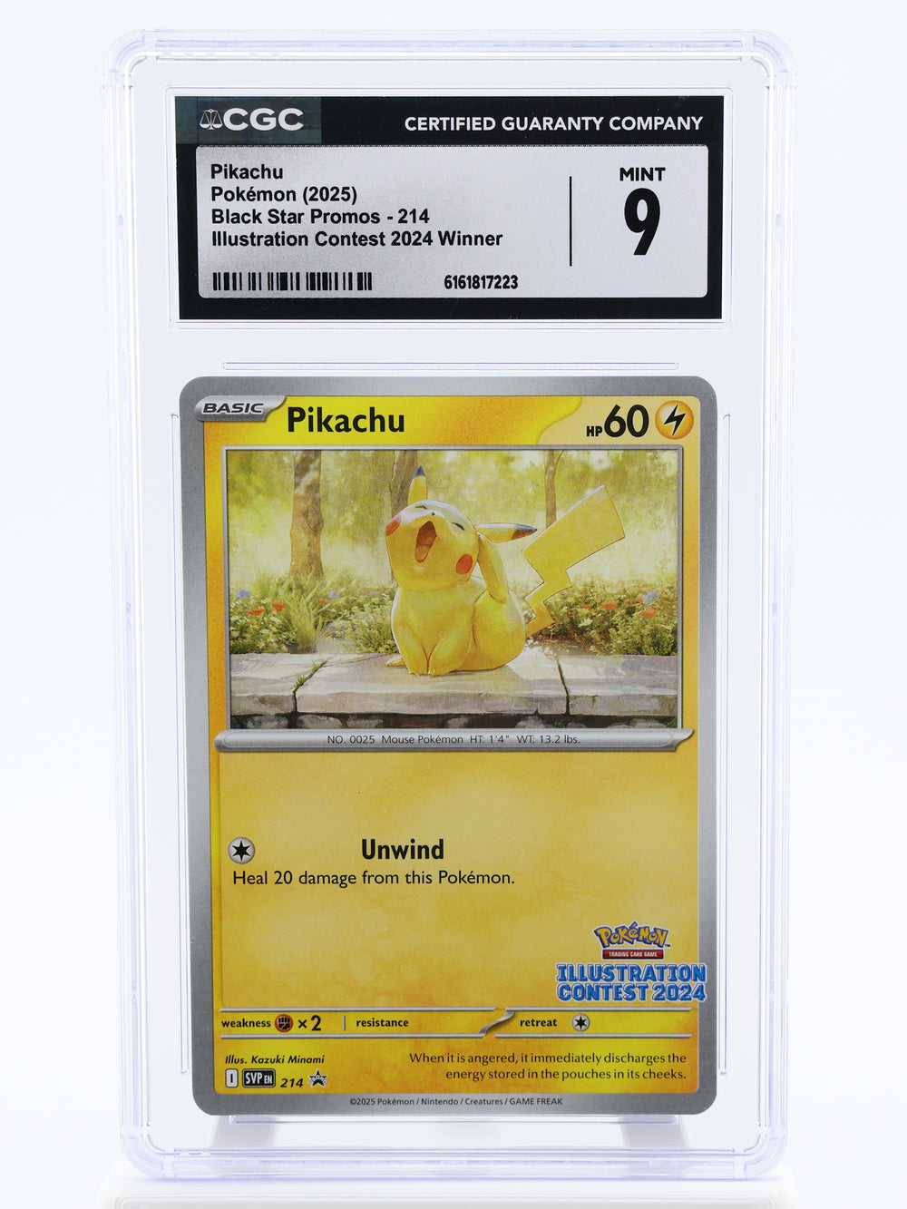 Pikachu · SVP Black Star Promos · 214 · Non-holo · CGC 9