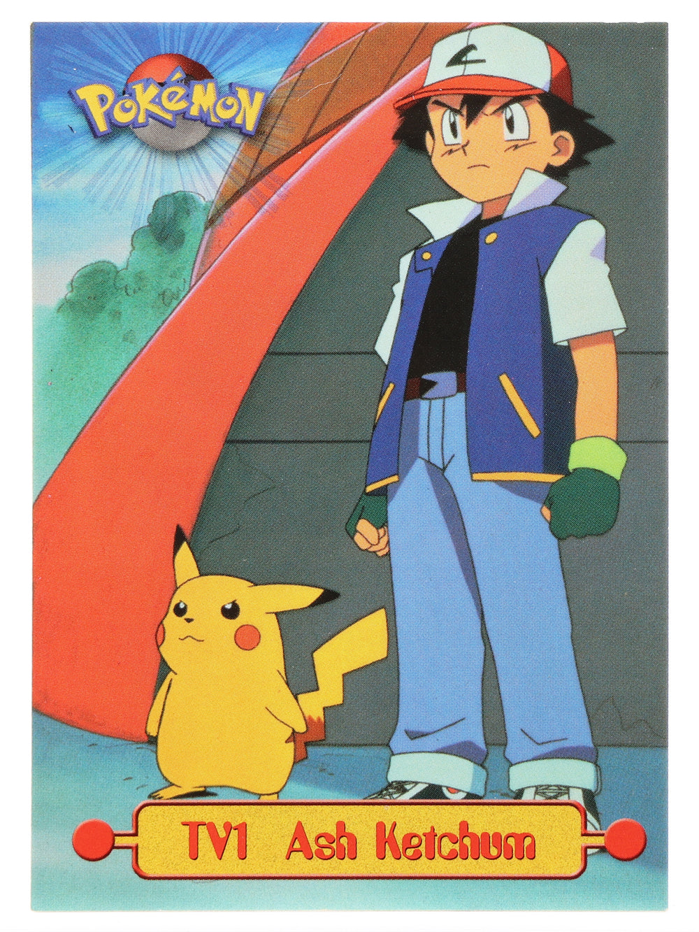 Ash Ketchum · Pokemon 1999 Topps TV · TV1 · Non-holo