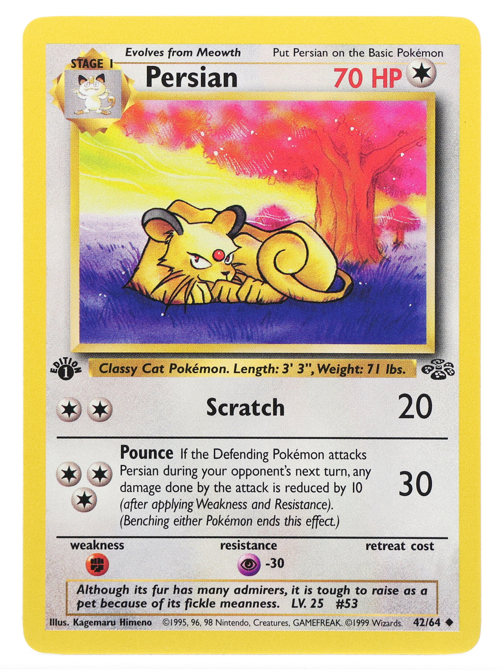 Persian — 1st Edition · Jungle · 42/64 · Non-holo