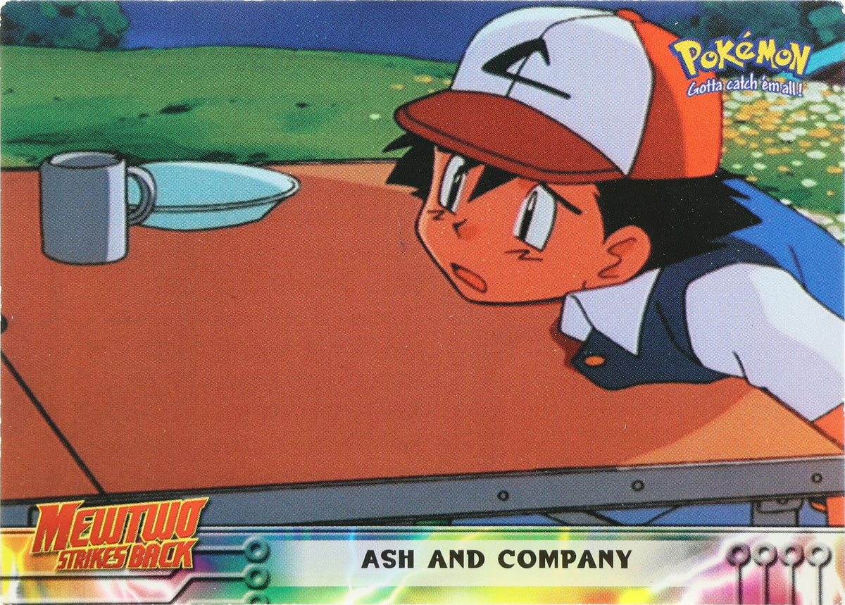 Ash and Company · Pokemon 1999 Topps Movie · 9 · actual card-only photograph
